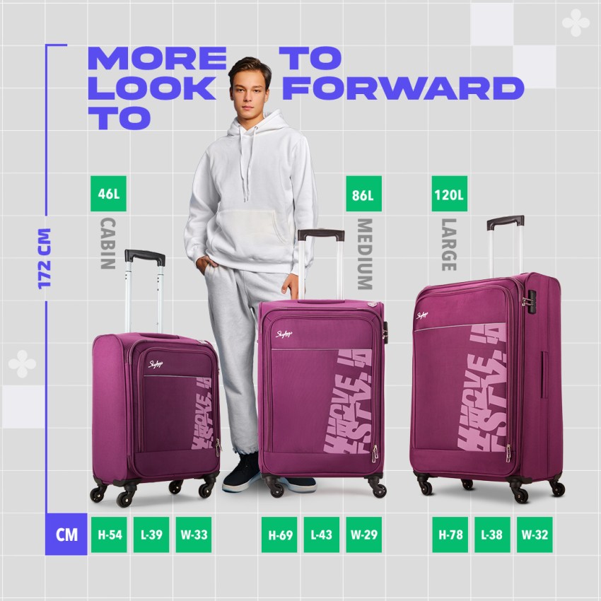 Skybags luggage sizes online