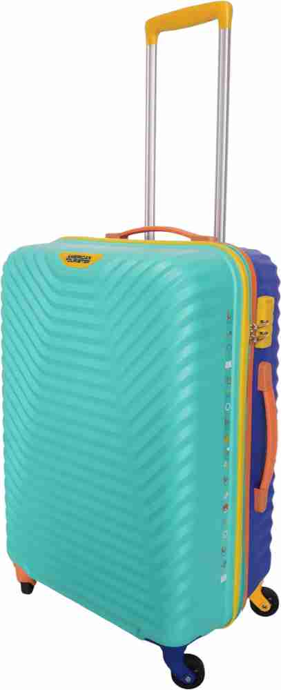 AMERICAN TOURISTER SPLASH 66 CM MEDIUM SIZE Check in Suitcase 4 Wheels 24 inch MULTI COLOUR Price in India Flipkart