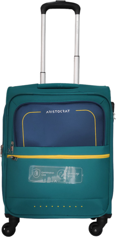 ARISTOCRAT EVOLVE 55 SMALL SIZE Expandable Cabin Suitcase 4 Wheels 20 inch TEAL BLU Price in India Flipkart
