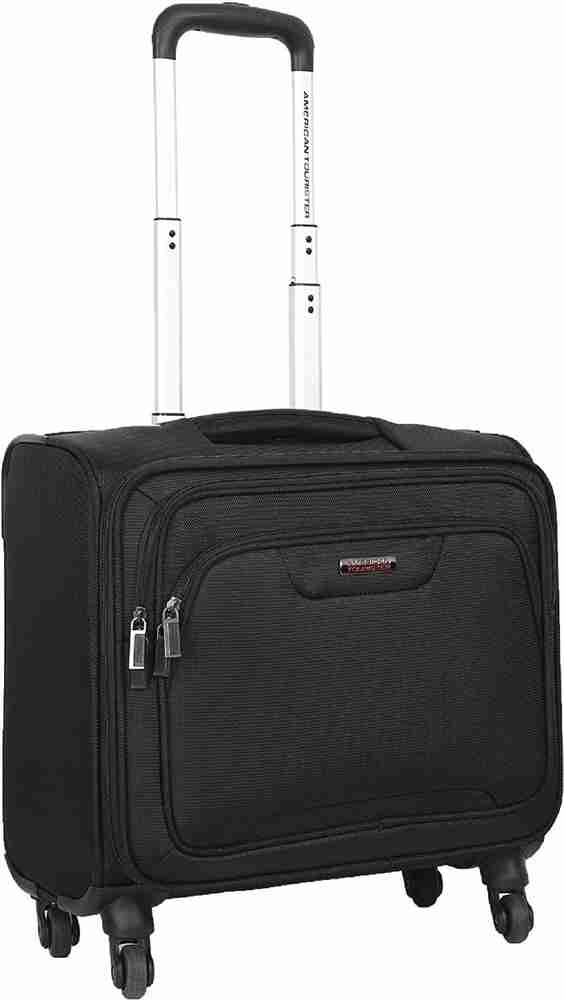 AMERICAN TOURISTER Clark Cabin Suitcase 4 Wheels 17 inch Black Price in India Flipkart