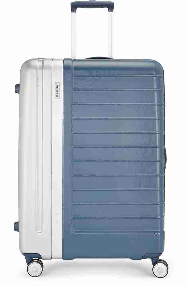 CARLTON . 79 360° SIL+IN.BLU Check-in Suitcase 8 Wheels - 31 inch Blue -  Price in India | Flipkart.com