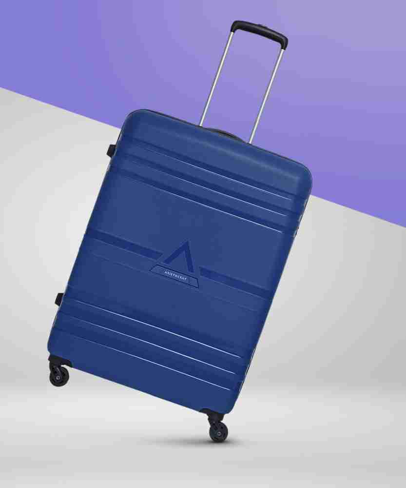 ARISTOCRAT Airstop Cabin Luggage- 63Cm, Blue, Hardcase, 4 
