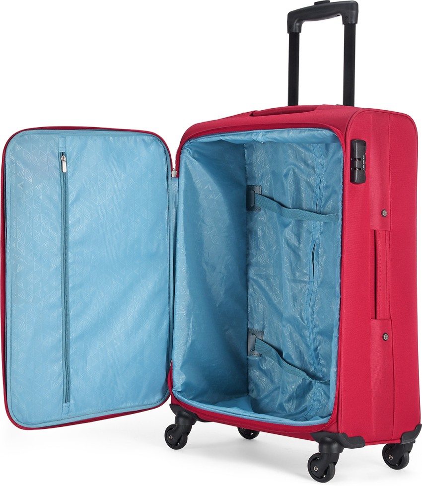 ARISTOCRAT NILE 4W EXP STROLLY 66 BRIGHT RED Expandable Check in Suitcase 4 Wheels 27 inch