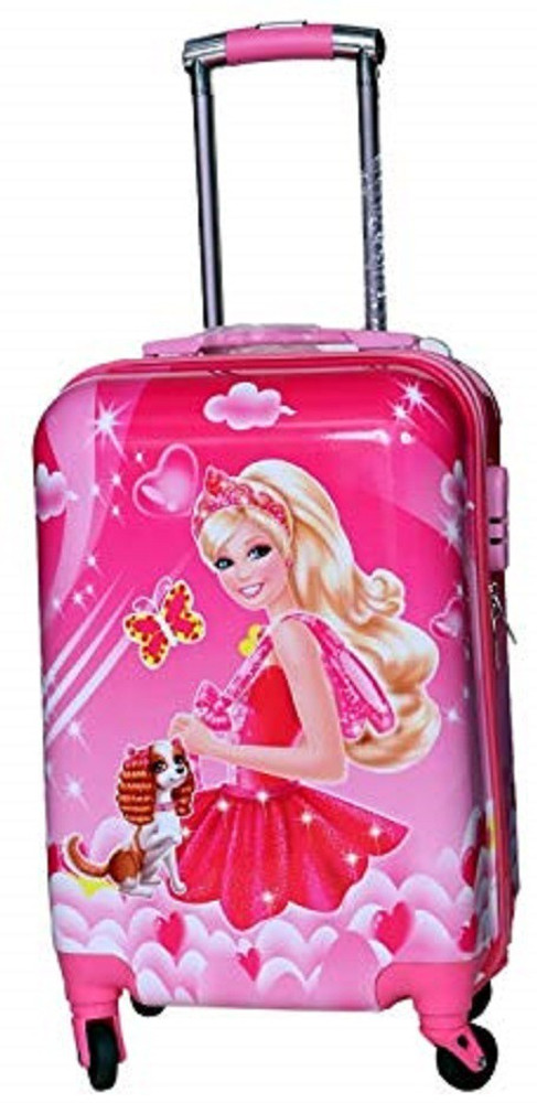 Harsehaj Products HP 511 Barbie Luggage Travel Suitcase for Kids Trolley Bag Expandable Cabin Suitcase 2 Wheels 21 inch Multicolor Price in India Flipkart