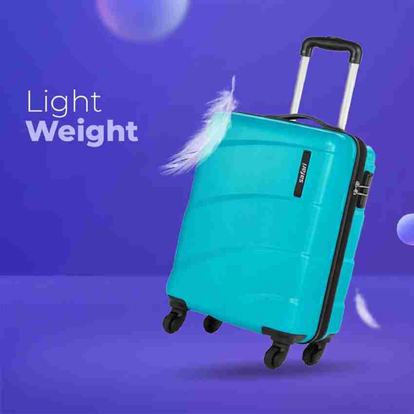 SAFARI Sway Hard Luggage Small Cabin Trolley Bags with 360 Wheels Cabin Suitcase 4 Wheels 20 inch Cyan Price in India Flipkart