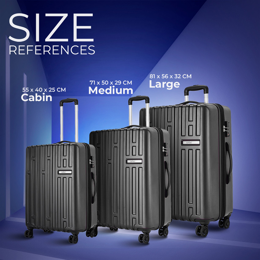 SAFARI Cargomax Expandable Cabin Suitcase 8 Wheels 22 inch Gunmetal Price in India Flipkart