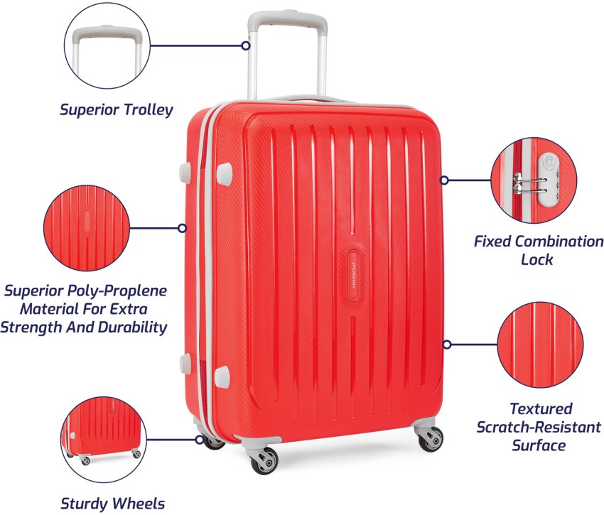 ARISTOCRAT NITRON STROLLY 65 360 FIR Check in Suitcase 4 Wheels 26 inch Fir Price in India Flipkart