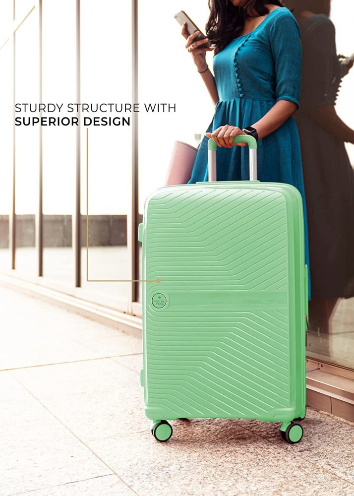 Mint green cheap hard shell suitcase