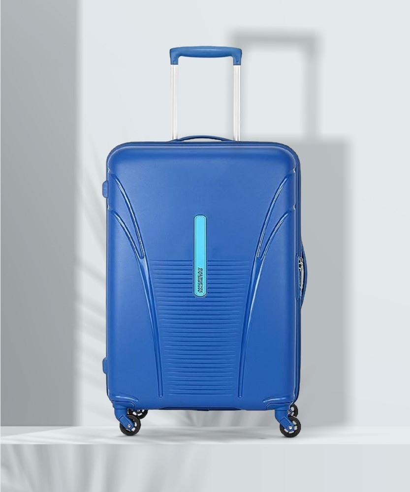 AMERICAN TOURISTER SMALL CABIN SIZE 4 WHEEL TROLLEY BAG 56CM WITH TSA LOCK Cabin Suitcase 4 Wheels 22 inch BLU Price in India Flipkart