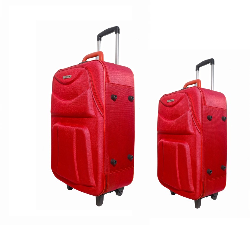 Polyester Softsided Suitcase Combo Set Pack of 2 (24 Check-in Suitcase  Trolley bag & 20