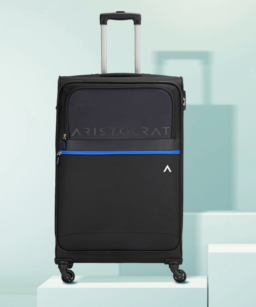 ARISTOCRAT Brezza 79 Softbody Trolley Bag Check in Suitcase 4 Wheels 29 inch Black Price in India Flipkart