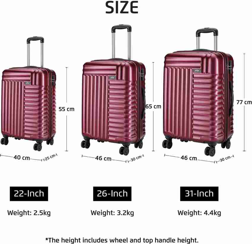 26 inch luggage size online