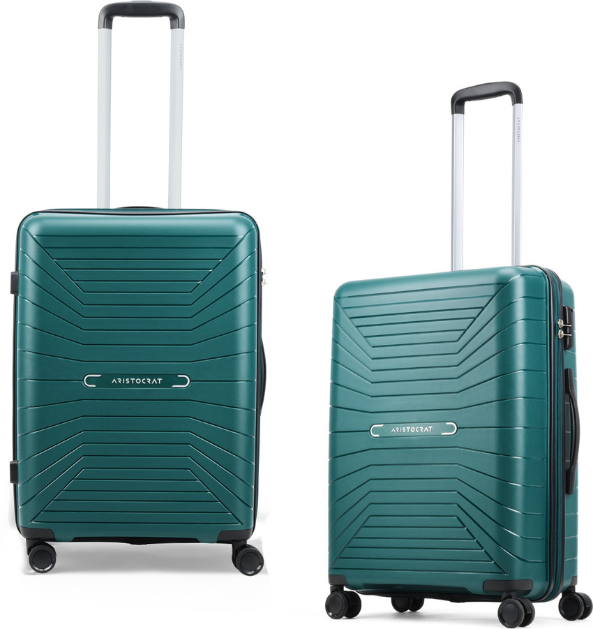 ARISTOCRAT Carnival 66 Hardbody Trolley Bag Check in Suitcase 8 Wheels 26 Inch