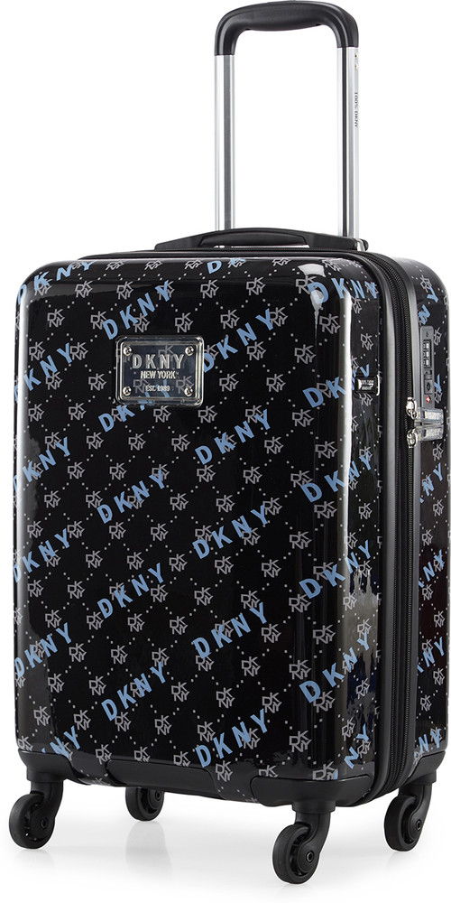 DKNY ON REPEAT Cabin Suitcase 4 Wheels 20 inch Black Light Charcoal Gold Price in India Flipkart