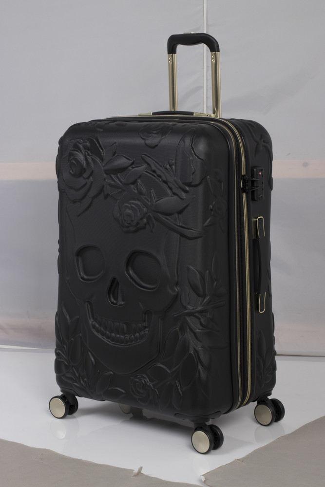 it luggage skulls embossed hardside