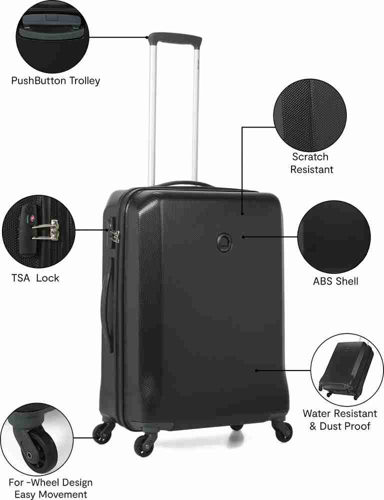 Delsey black luggage shop