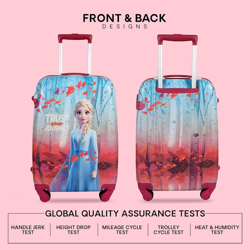 Karston Frozen III Kids Luggage Trolley Bag Suitcase for Baby Girls Pack of 1 Expandable Cabin Suitcase 8 Wheels 22 inch Blue Price in India Flipkart