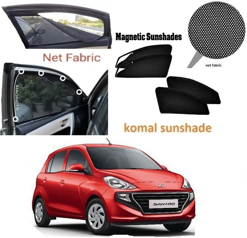 Komal Sunshade Rear Window, Side Window Sun Shade For Hyundai