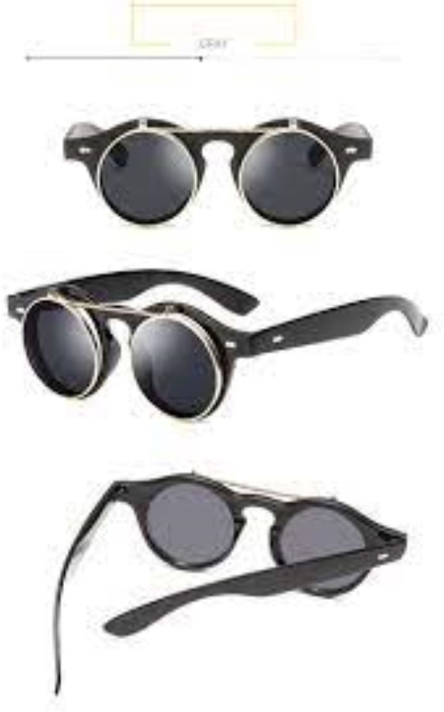 Round flip up sunglasses india clearance