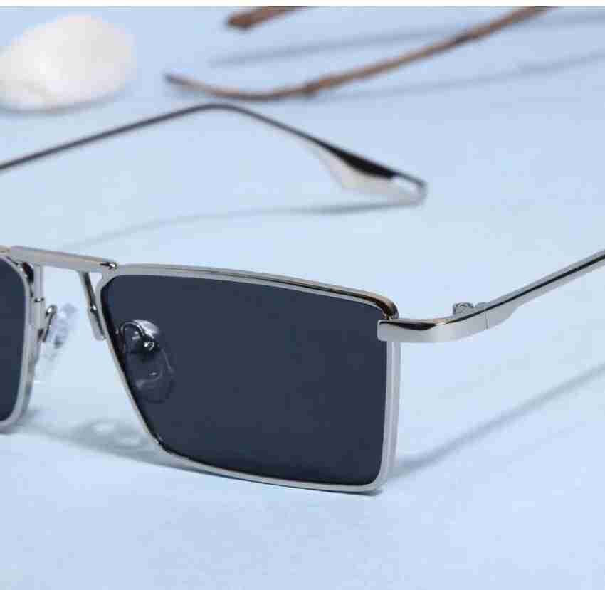 Zeemork Rectangular, Retro Square Sunglasses