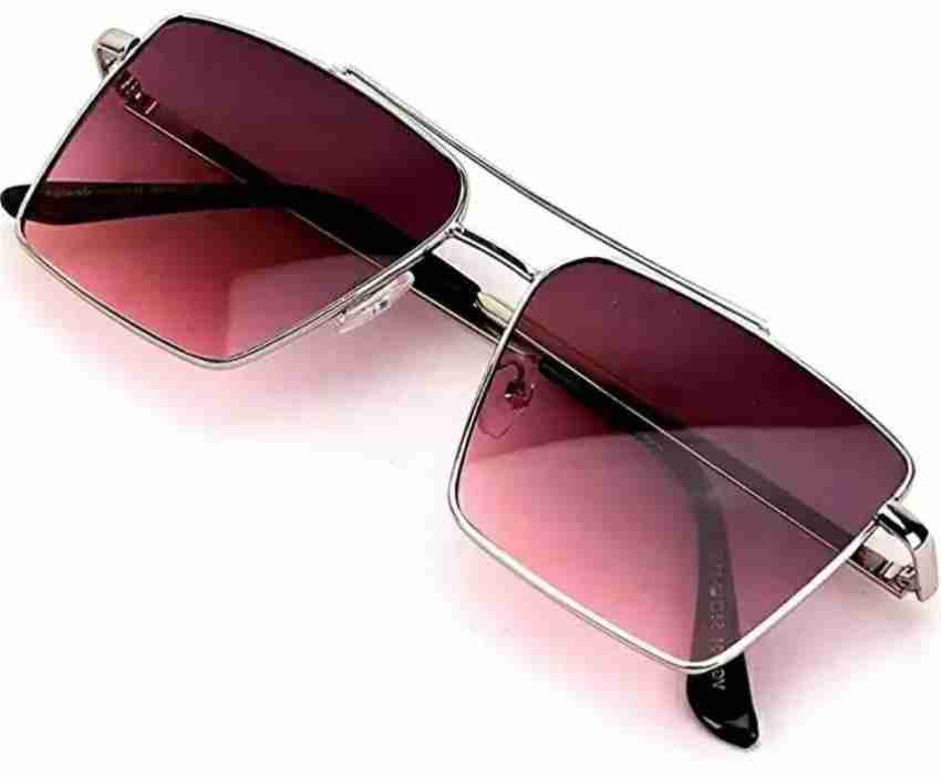 Buy artrue Retro Square Sunglasses Violet For Men & Women Online