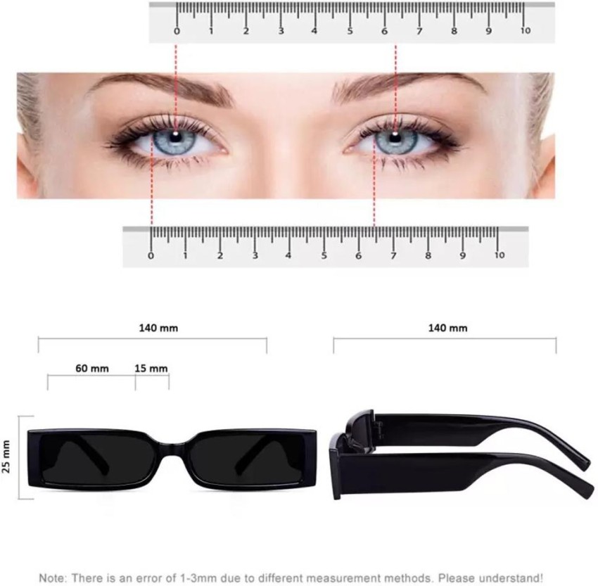 Buy Prism Rectangular Sunglasses Black For Men & Women Online @ Best Prices  in India