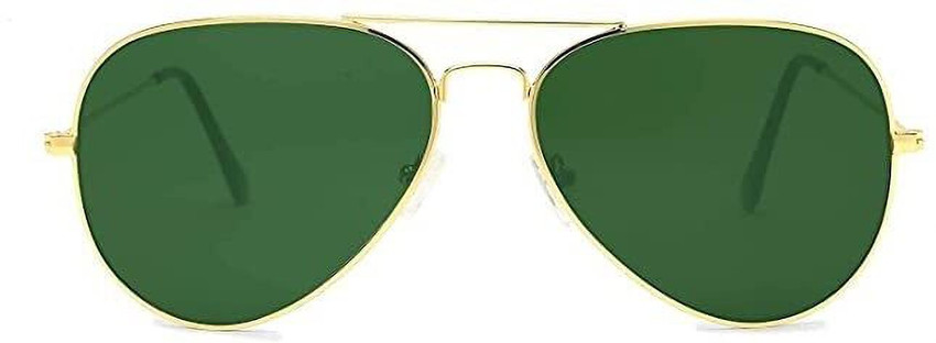 Buy SURKEY Aviator Sunglasses Green For Men Women Online Best