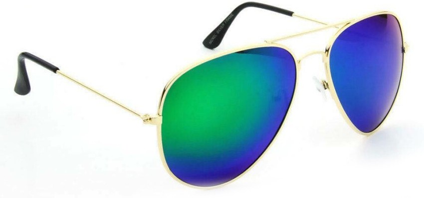 Blue and 2024 green sunglasses