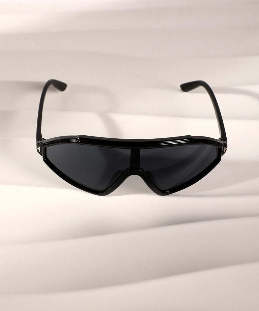 Buy Haute Sauce Shield Sunglasses Black For Women Online Best Prices in India Flipkart