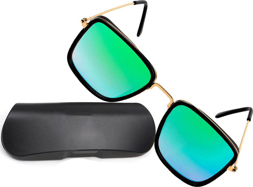 Green colour sunglasses outlet