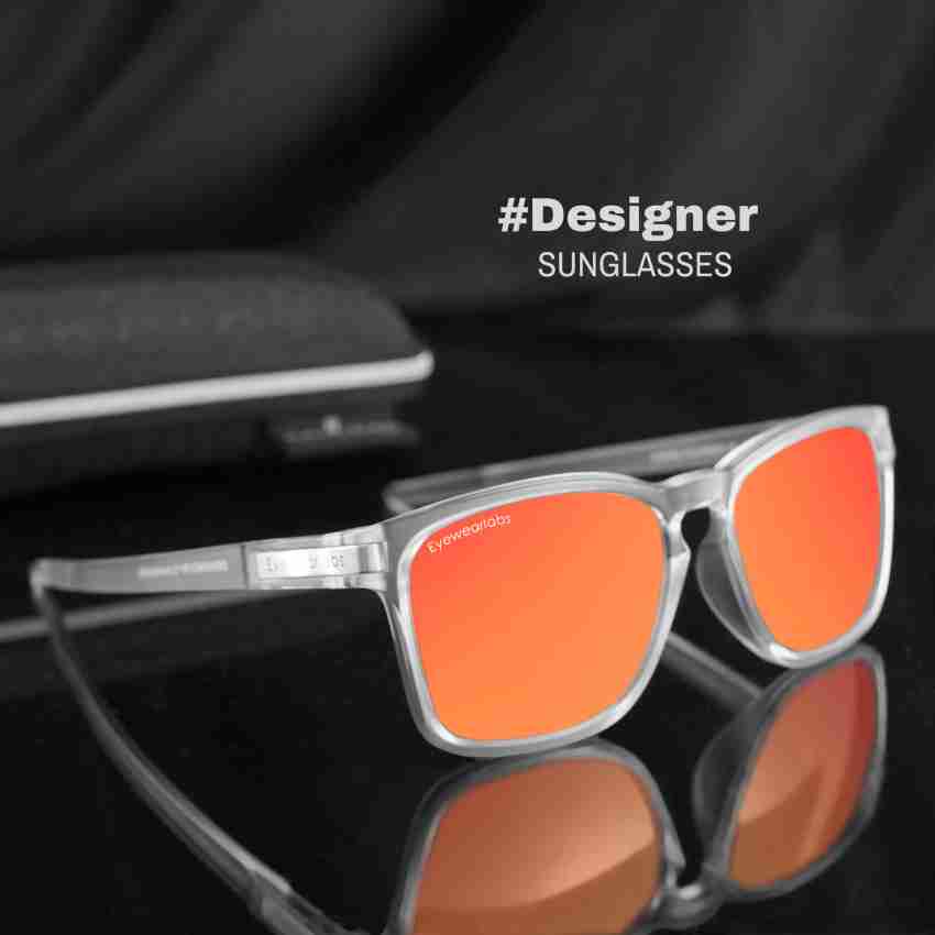 Buy Eyewearlabs Retro Square Sunglasses Orange For Men & Women Online @  Best Prices in India