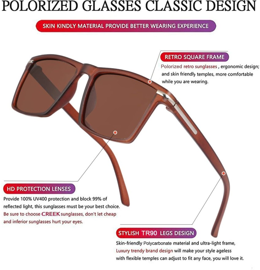 Glass Classic Retro Sunglasses  Sunglasses Glass Lenses Brand