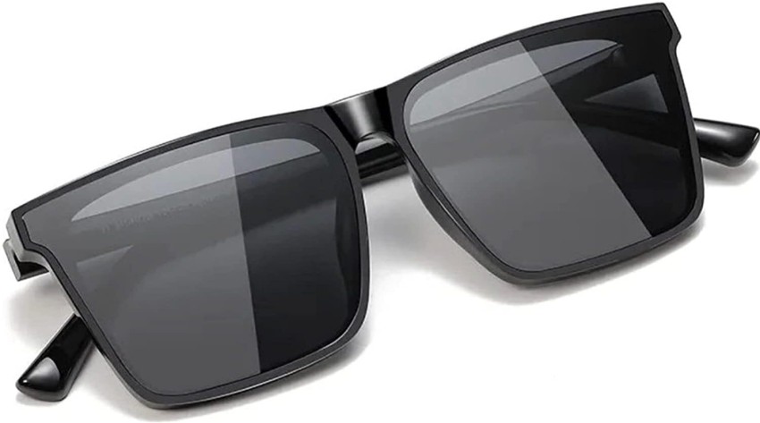 Buy Dark Wost Rectangular Sunglasses Black For Men & Women Online @ Best  Prices in India