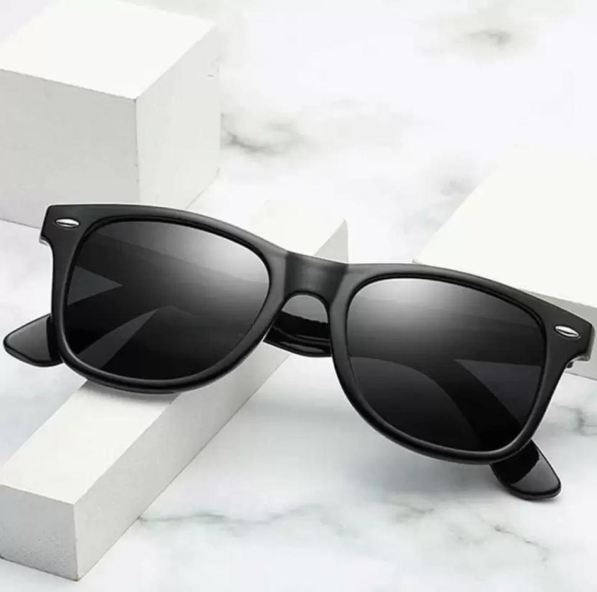 Poland UV Protection Wayfarer Sunglasses (Free Size) (For Boys, Black), Polish Sunglasses