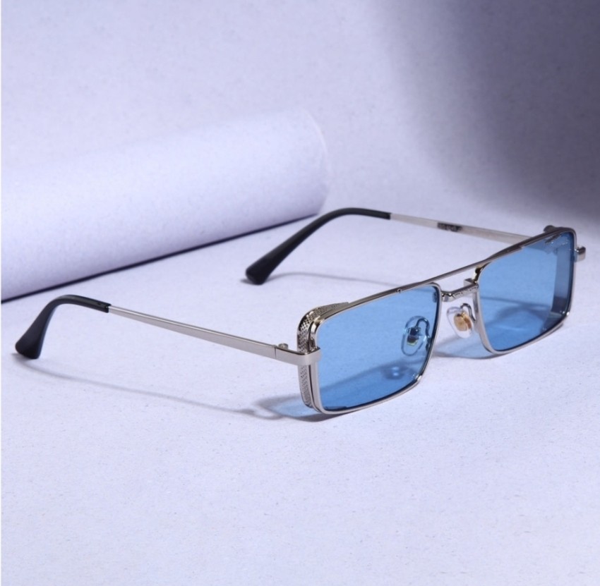 Buy I REBEL Retro Square, Rectangular, Spectacle Sunglasses Blue For Men &  Women Online @ Best Prices in India