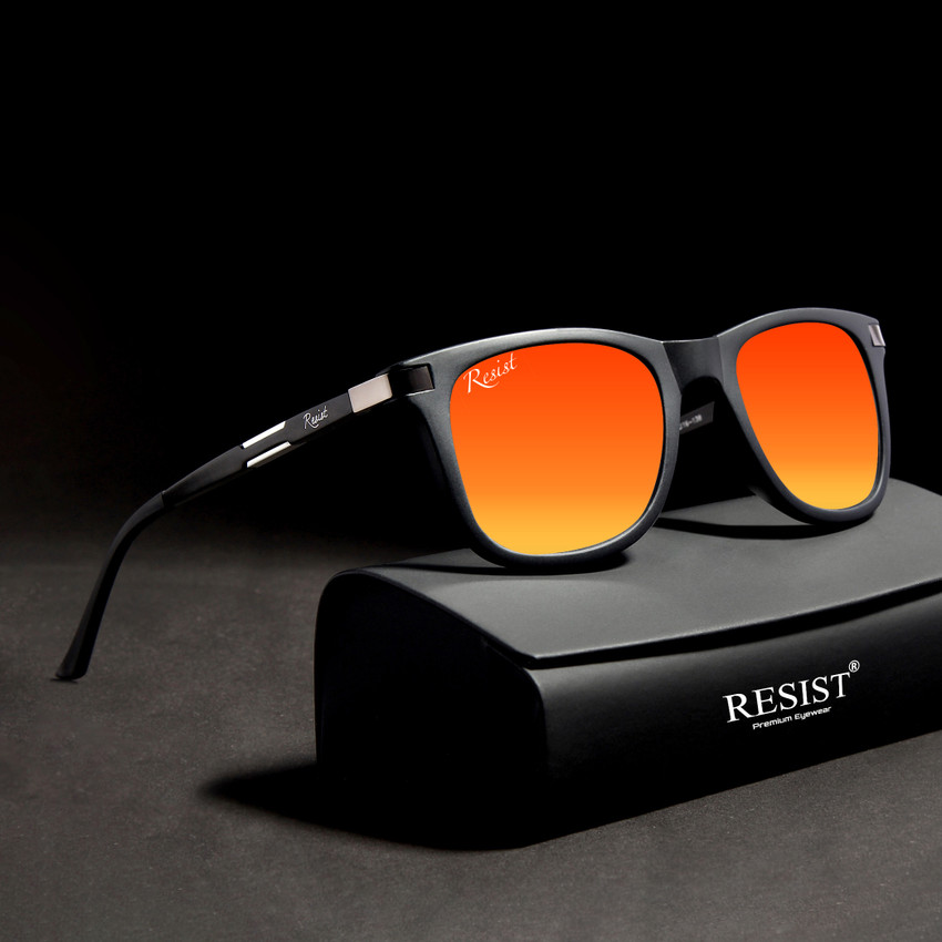 Wayfarer sunglasses orange lenses online