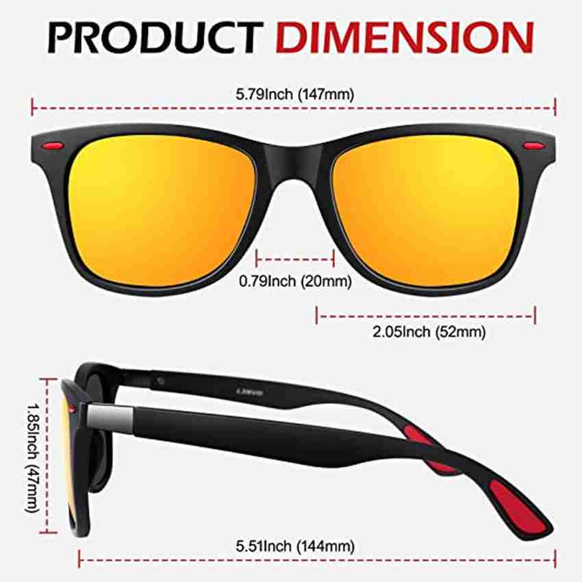 Buy HUK Aviator Sunglasses Orange For Men & Women Online @ Best