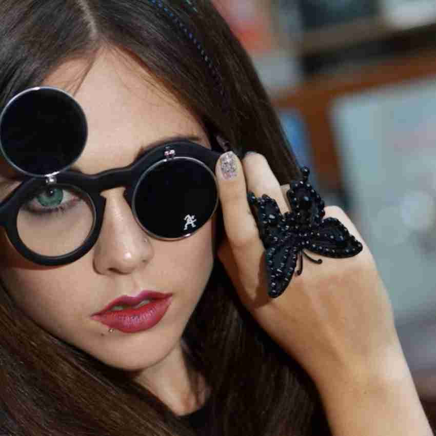 Buy Digital Shoppy Round Sunglasses Black For Men Women Online