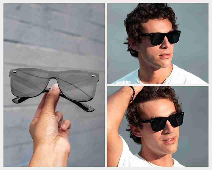 Buy Singco India Wayfarer Sunglasses Black For Men Women Online Best Prices in India Flipkart