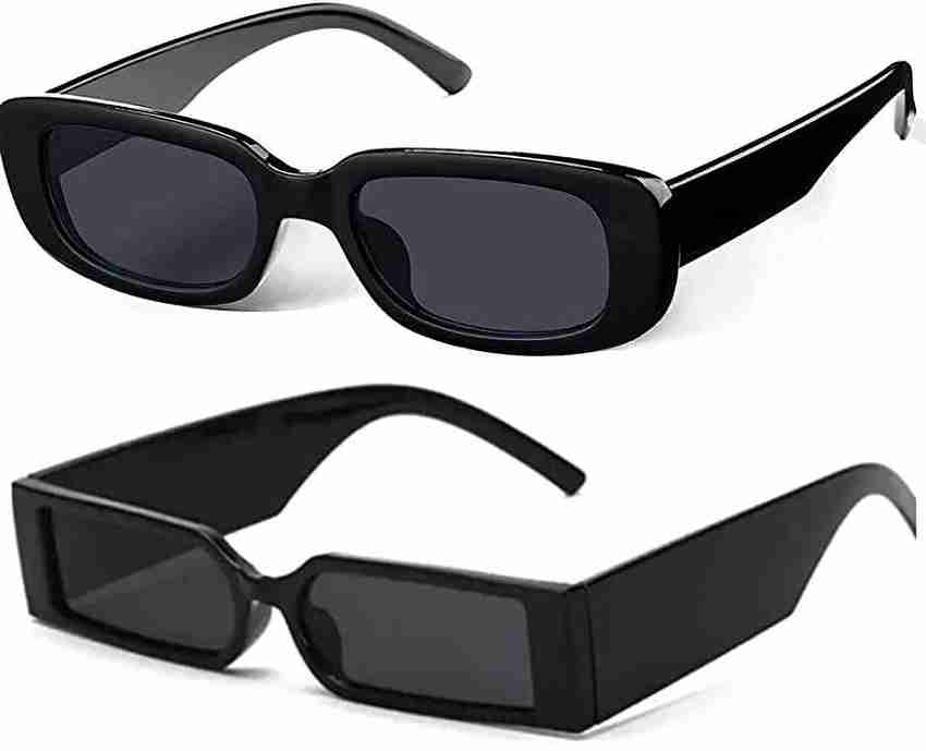 Buy IMSZZ Retro Square Sunglasses Black For Men Women Online Best Prices in India Flipkart