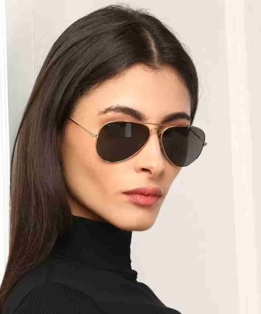 Buy Gansta Aviator Full-Frame Blue Black Sunglasses ,Men And Women