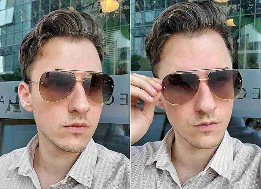 Men's big aviator sunglasses sale