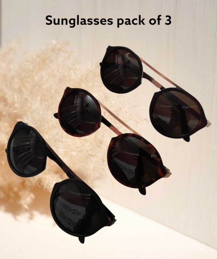 Buy KN Inc Wayfarer Sunglasses Black For Men Online @ Best Prices in India  | Flipkart.com