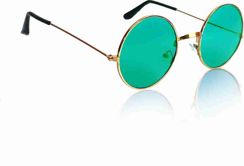 Green circle sunglasses best sale