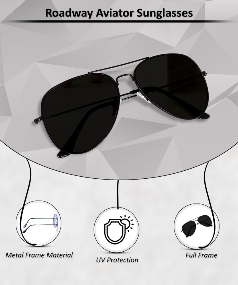 Standard size of aviator sunglasses discount