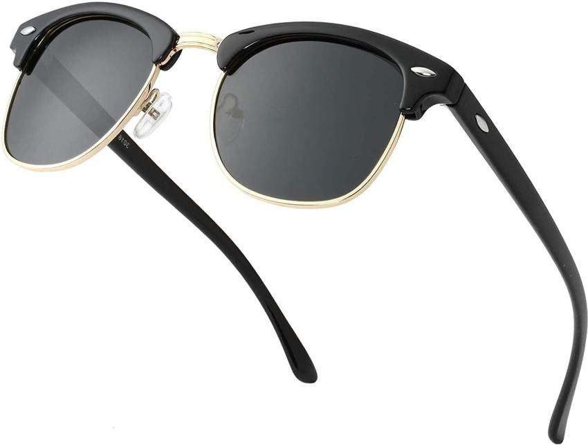 Buy Supreno Clubmaster Sunglasses Black For Men & Women Online @ Best  Prices in India