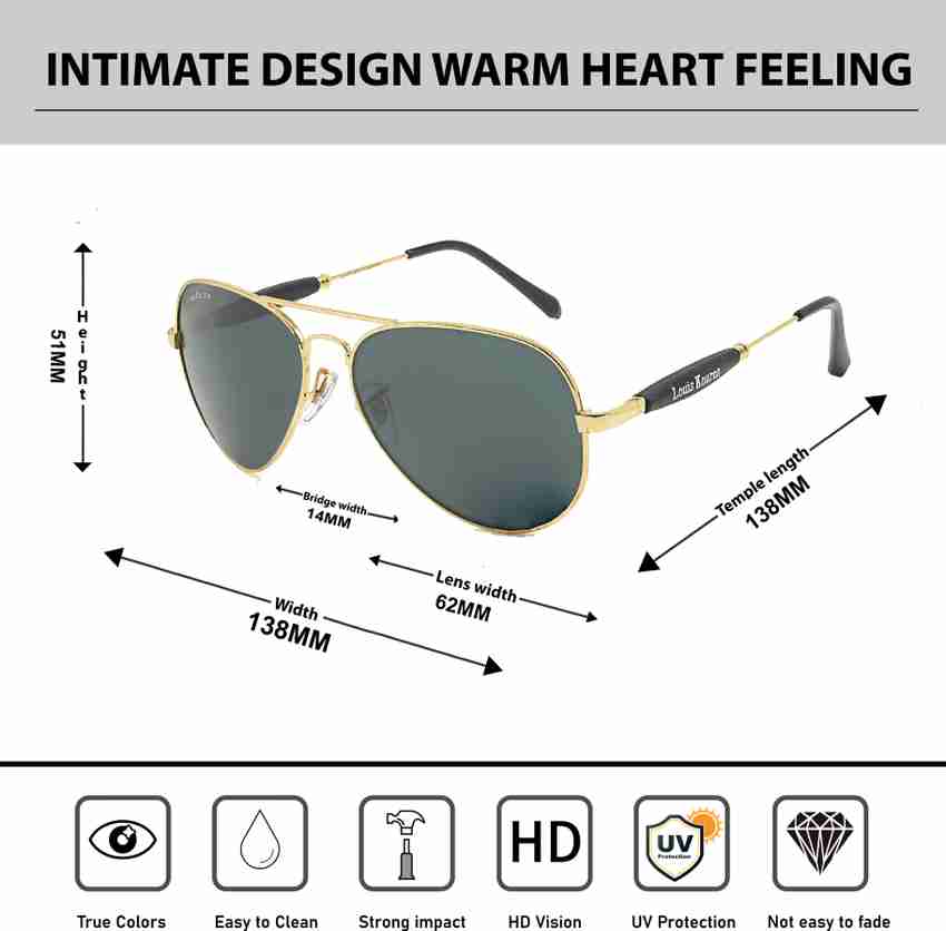 Buy LOUIS KOUROS Aviator Sunglasses Black For Men Women Online Best Prices in India Flipkart