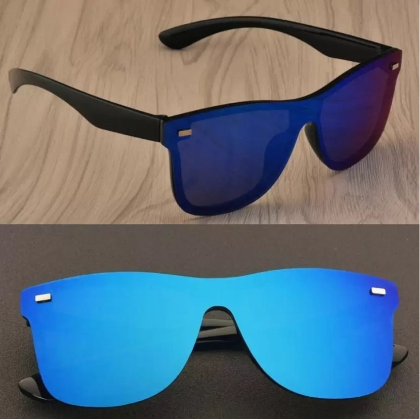Buy TamTam Rectangular Sunglasses Blue For Men & Women Online