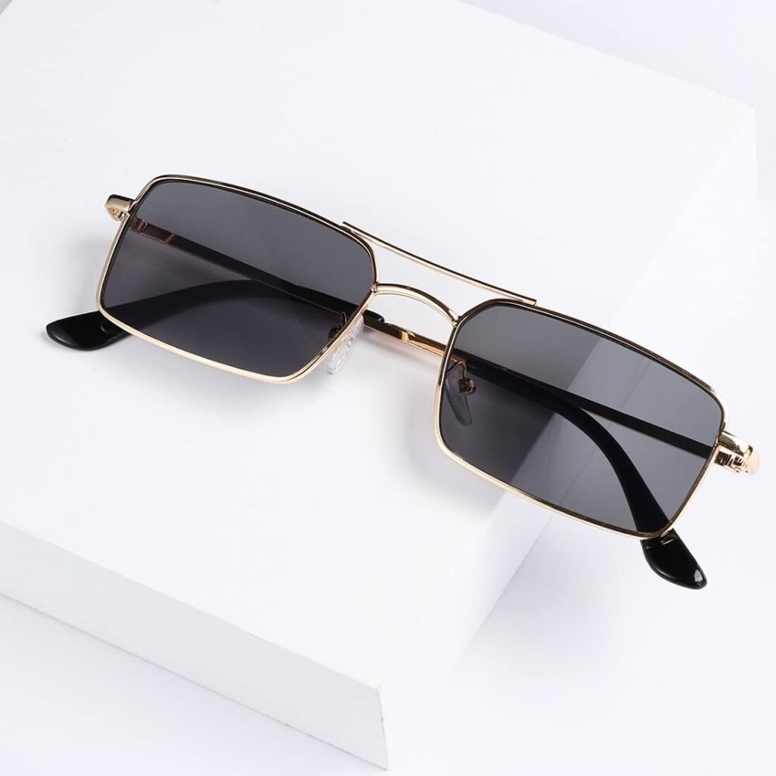 Rectangle Frame Fashion Sunglasses Vintage Summer Glasses Luxury for Men  Women