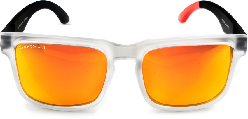 Buy Eyewearlabs Rectangular Sunglasses Orange For Men & Women